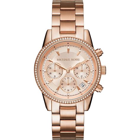 michael kors uhr damen gold ek|Michael Kors rose gold set.